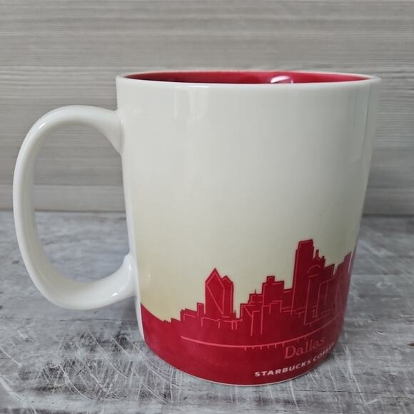 Starbucks DALLAS TX Texas Collector Series 16 oz City Coffee Tea Mug Cup 2009 - Picture 6 of 11